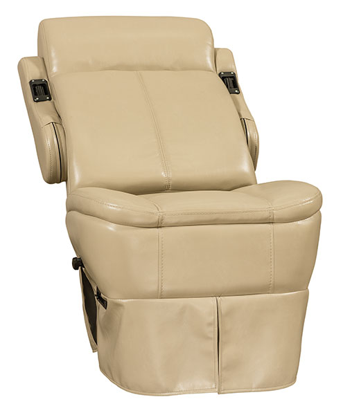 Williamsburg Furniture Custom Captain’s Chair Beige Reclined