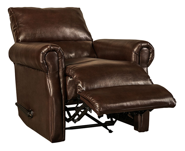 Williamsburg Furniture Custom Recliner Brown Reclined