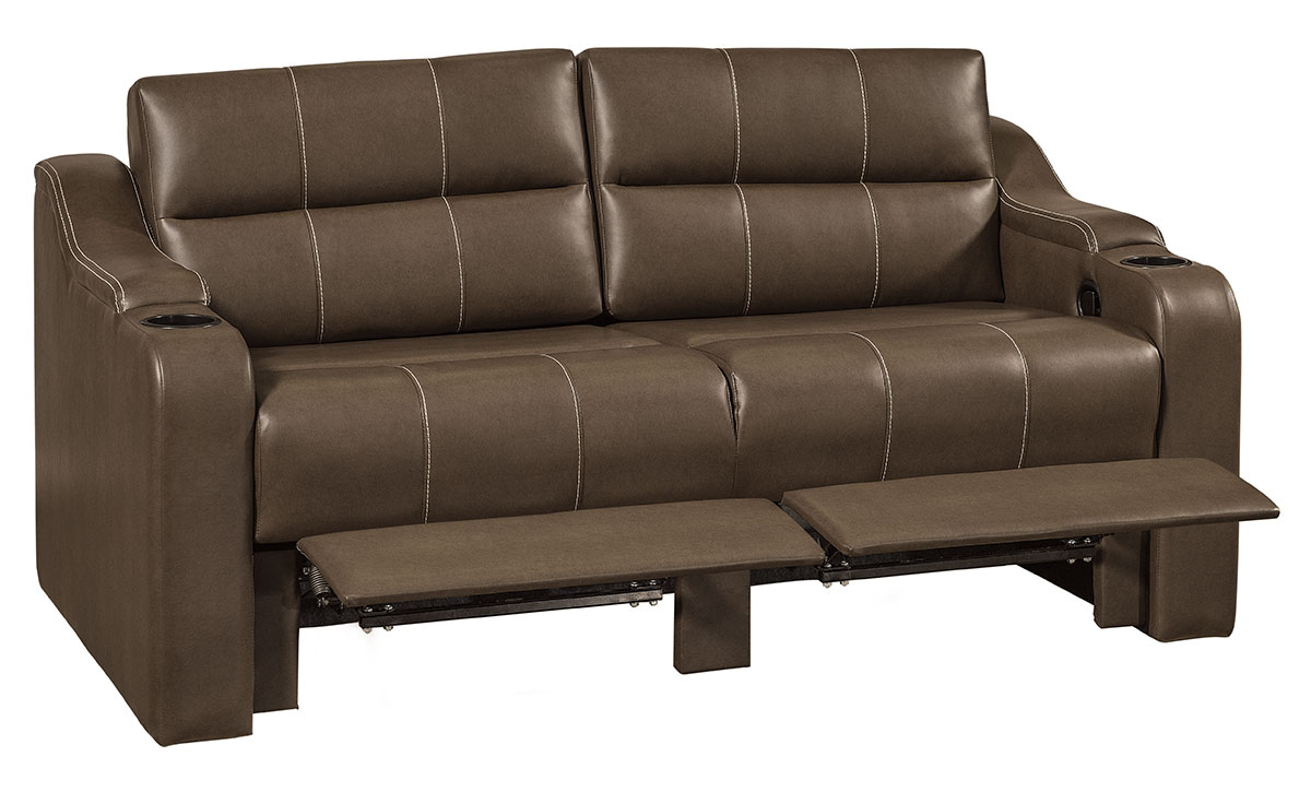 Williamsburg Furniture V2 Sleeper Sofa Brown Foot Rests Up