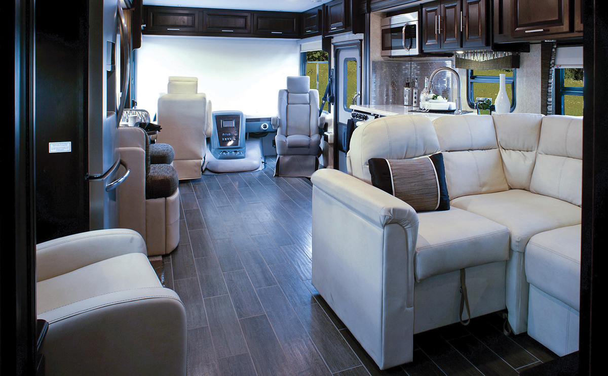 Williamsburg Furniture Class A Motorhome Black Diamond Package