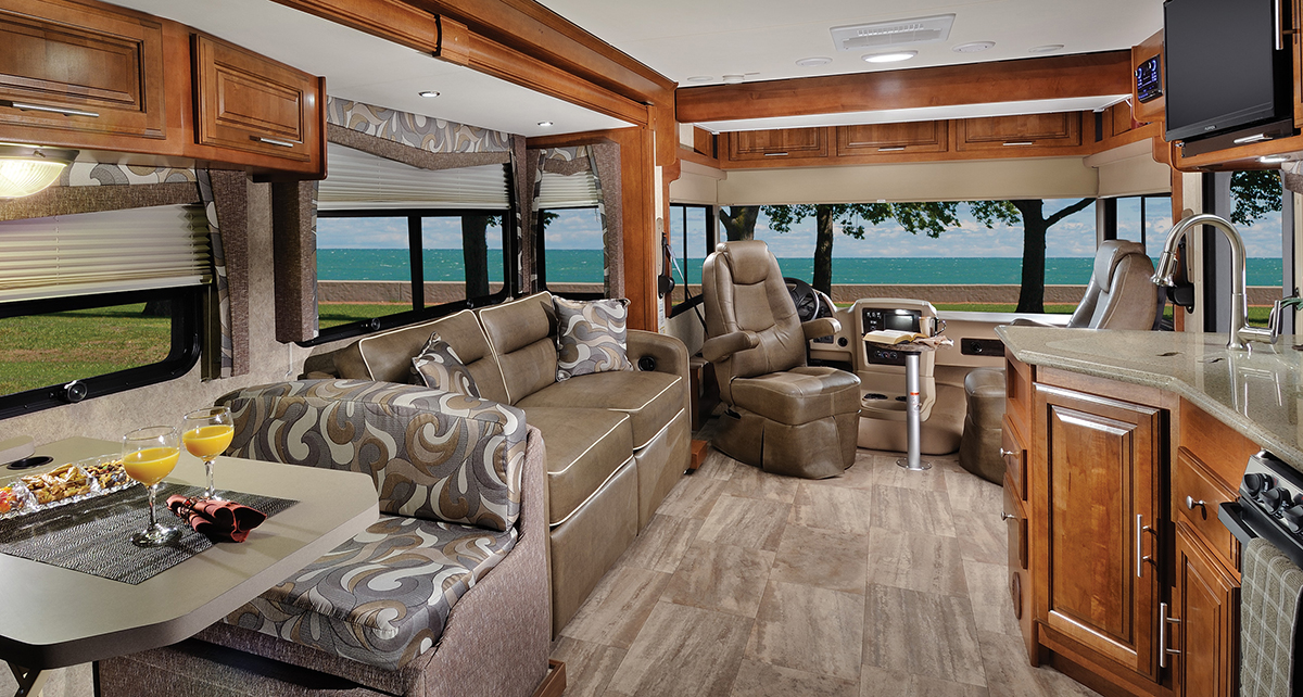 Williamsburg Furniture Class A Motorhome Custom Furniture Dark Brown