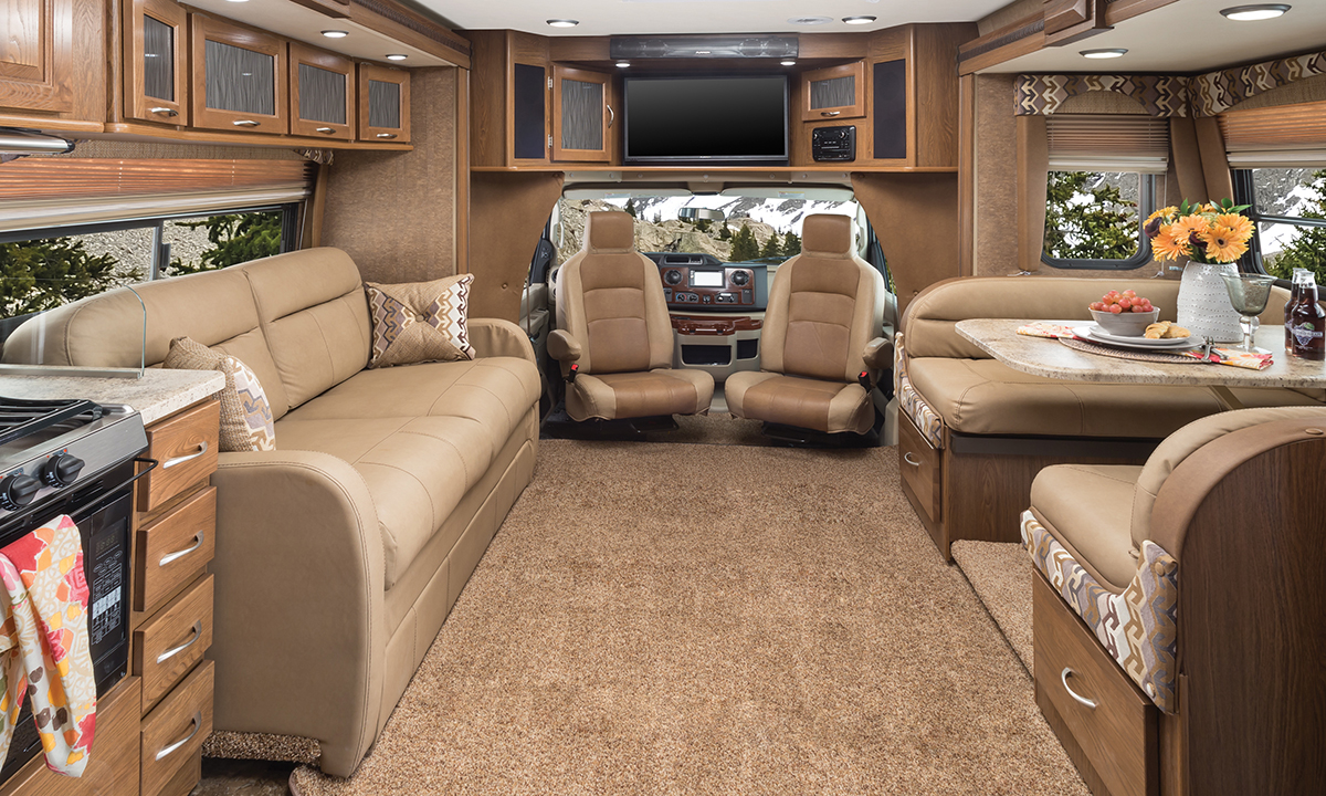 Williamsburg Furniture Class C Motorhome Custom Furniture Beige Tan